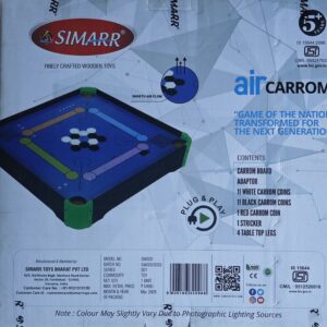 SIMARR Air Carrom Table Game 61 cm | Electronic Air Hockey Style Carrom Board | Family Indoor Game for Kids & Adults