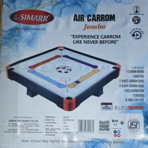 SIMARR Air Carrom Jumbo Game | Plug & Play Air Hockey Style Family Game | 80 cm x 80 cm