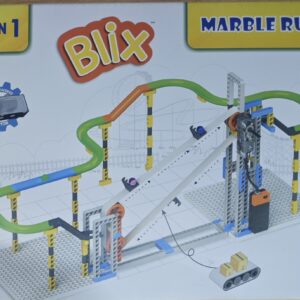Blix Marble Run 2 (4-in-1) STEM Construction Kit | Motorized Marble Track Building Set | Ages 8+
