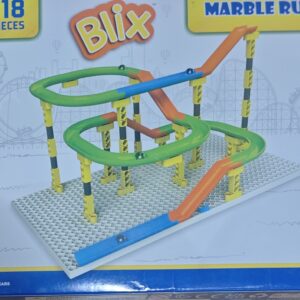 Blix Marble Run 1 (118 Pieces) STEM Construction Kit | Marble Track Building Set | Ages 5–99 Years