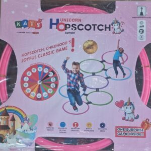 KATS Unicorn Hopscotch Senior Ring Game for Kids 3+ | Indoor & Outdoor Activity Toy | 14 Colourful Rings