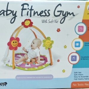 Baby Fitness Gym with Soft Net | Infant Activity Play Mat | Baby Play Gym (6+ Months)