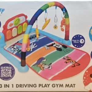 ITOYS Disney Theme 3-in-1 Driving Play Gym Mat with Music | Baby Activity Gym for Fun, Learning & Development