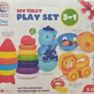 My First Play Set 5-in-1 Montessori Toy Set | Educational Learning Toys for Kids (8-36 Months)| available at APJ Toys Gurugram