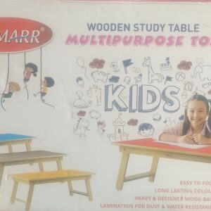 Simarr Wooden Study Table for Kids – Foldable Multipurpose Study, Laptop & Activity Table | Wood