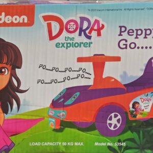 Toyzone Dora the Explorer Peppy Go Ride-On Car for Kids | Musical Ride-On Toy | 2+ Years